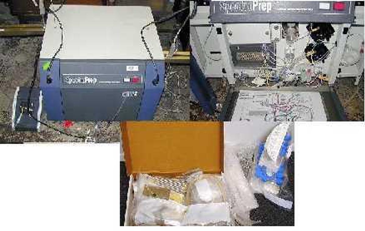 Used CEM SPECTORPREP AUTOMATIC MICROWAVE DIGESTION SYSTEM MODEL 960110 WITH 4 BOOKS CONTAINING MANUAL AND INSTRUCTIONS