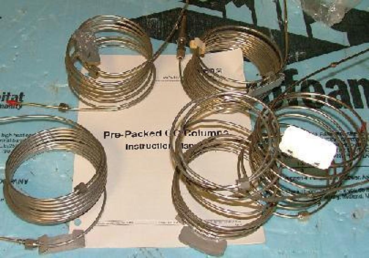 Used VARIAN PRE PACKED G.C. COLUMNS. 00