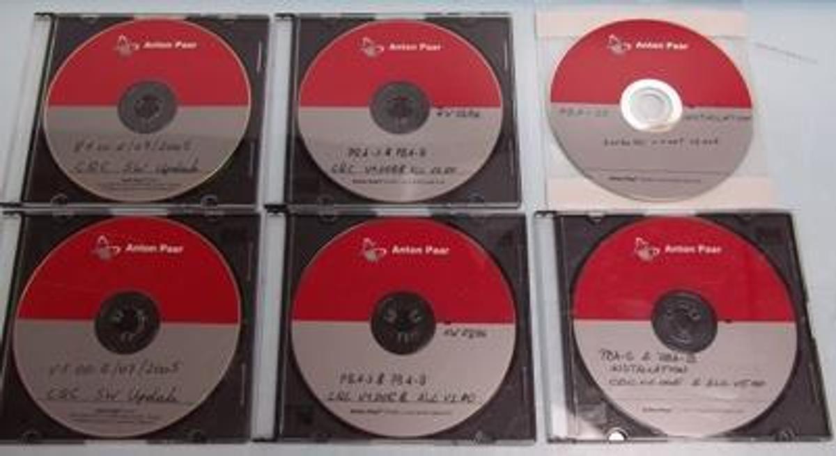 Used ANTON PAAR CD'S SOFTWARE
