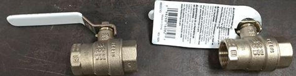 Used WATTS ¾" 600 LFFBV-3C-M1 BRASS THREADED BALL VALVE