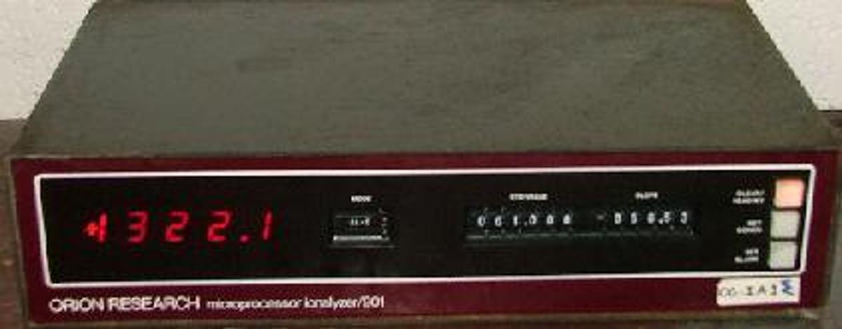 Used QTY. 1. ORION RESEARCH MICROPROCESSOR IONALYZER MODEL: 901.