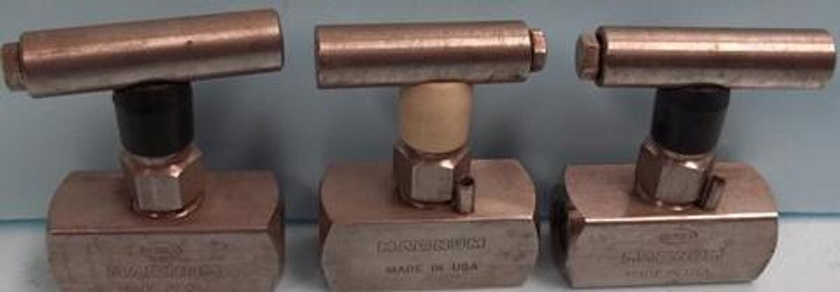 Used HUBER VALVE MAGNUM ½" SS NEEDLE VALVE FF 50 SS 6000 WP 200 F.