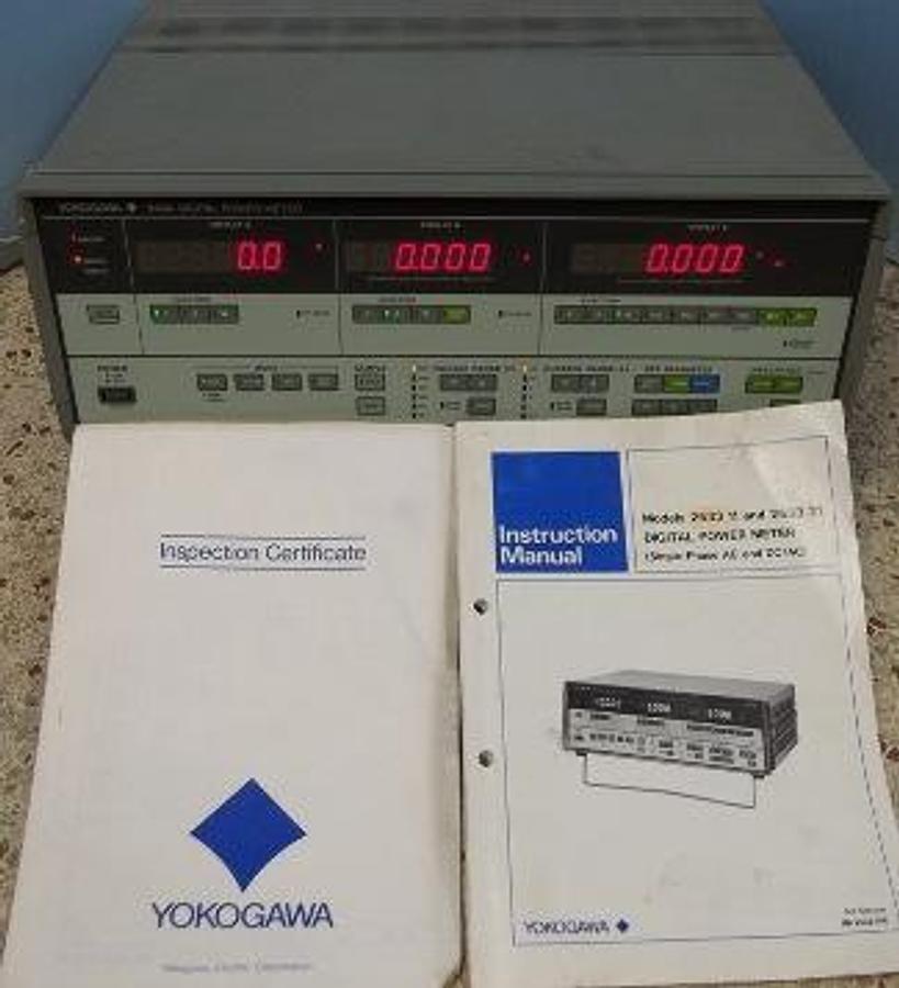 Used YOKOGAWA ELECTRIC CORP. 2533 DIGITAL POWER METER MODEL NO. 253311