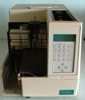 Used BERGER ALS-3100 AUTOMATIC LIQUID AUTO SAMPLER NO. 9612A005. for PARTS ONLY.