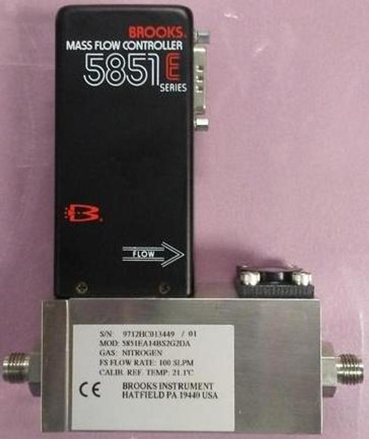Used BROOKS MASS FLOW CONTROLLER 5851 SERIES