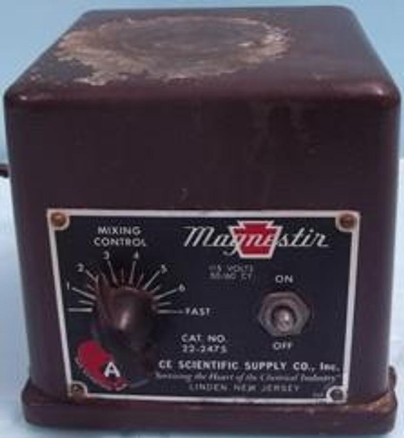 Used QTY. 1. ACE SCIENTIFIC SUPPLY CO. INC. MAGNESTIR 115 VOLTS 50/60 CY. CAT. NO.: 22-24754 360. .