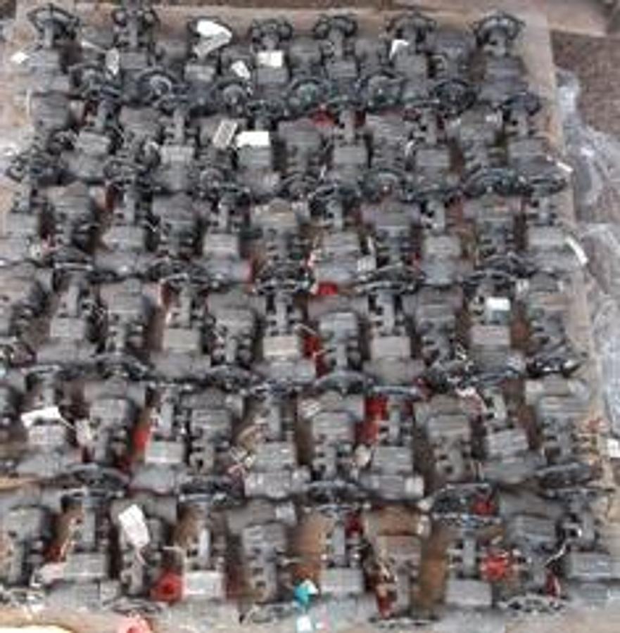 Used QTY. 69 WILLIAMS VALVE CORPORATION ¾" 800 A105N SOCKET WELD X SOCKET WELD GATE VALVES