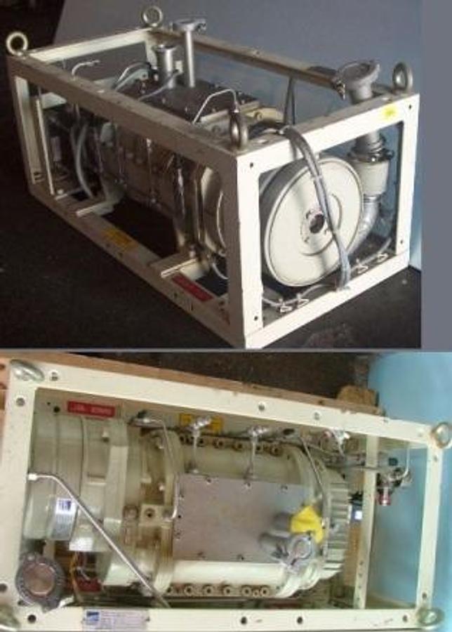 Used EBARA MODEL 40X20 DRY VACUUM PUMP PUMPING SPEED 60 HZ 1200 L/MIN