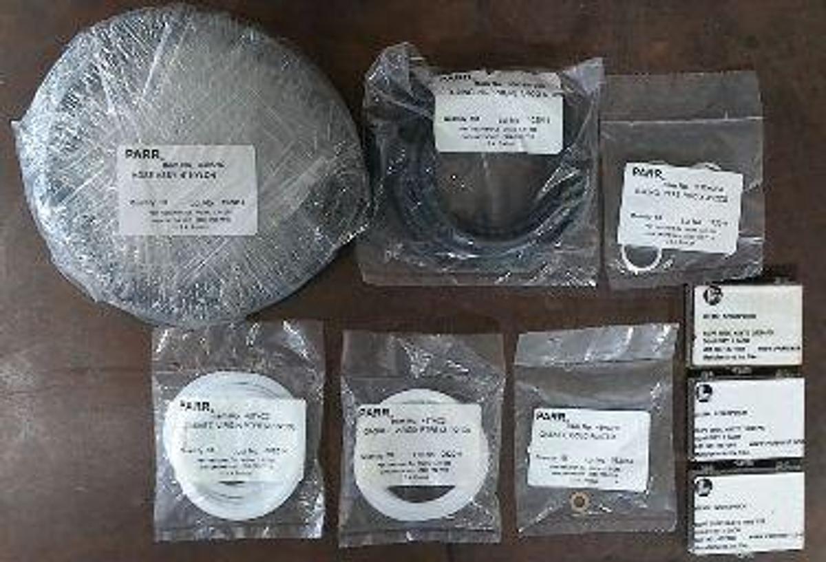 Used PARR INSTRUMENT COMPANY PARTS CONSISTING OF: 2) PARR RUPTURE DISC HASTC 1000 PSI