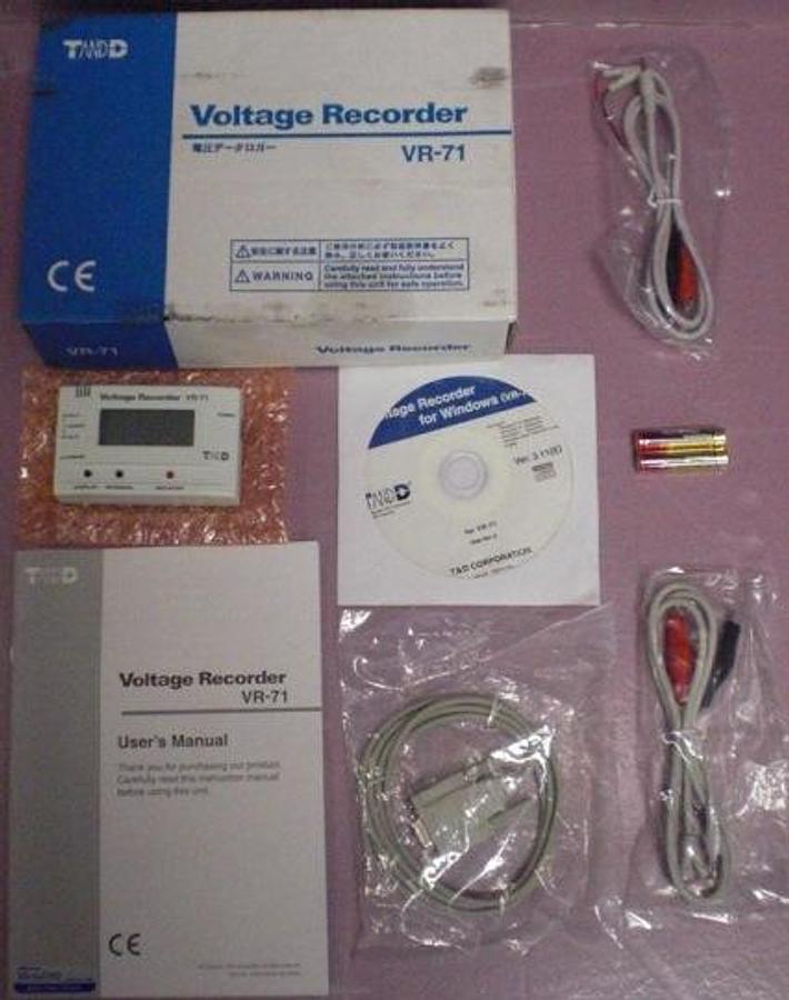 Used QTY. 1. TANDD VOLTAGE RECORDER AND LOGGER MODEL: VR-71