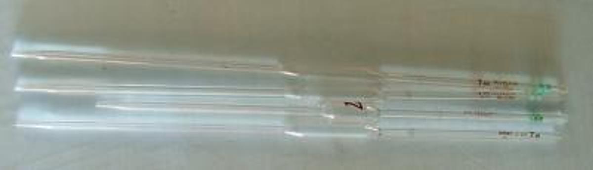 Used QTY. 4. GLASS PIPETTES 7ML