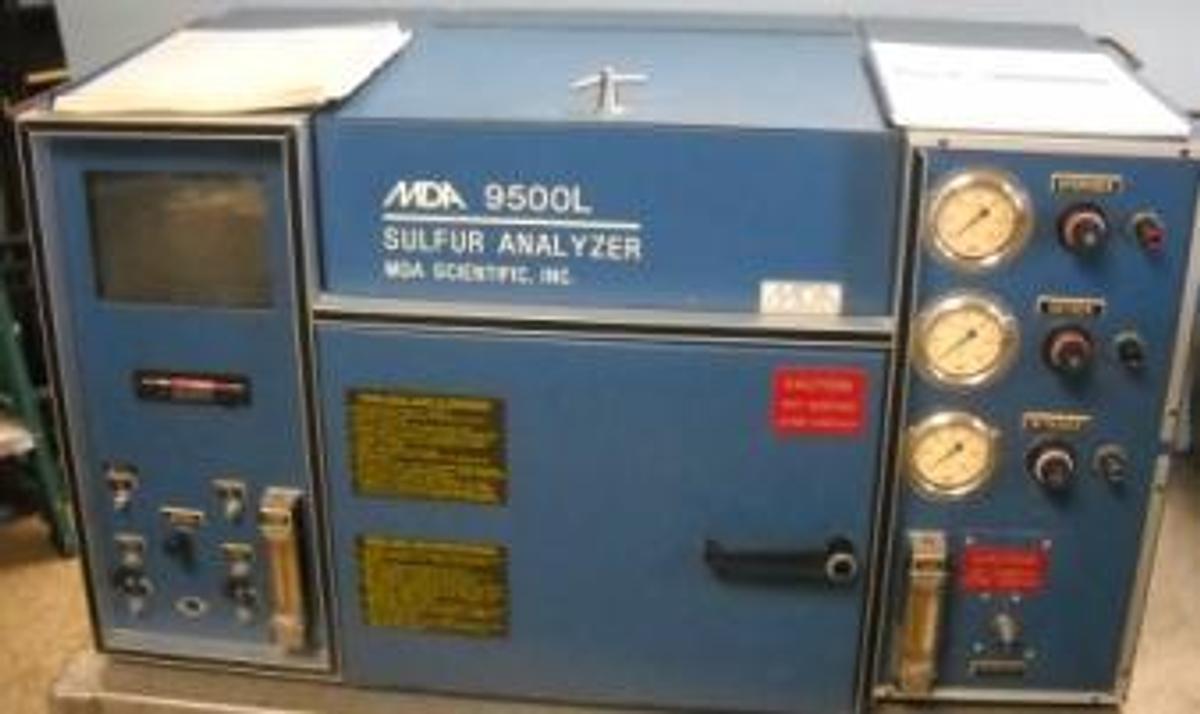 Used MDA 9500L SULFUR ANALYZER MDA SCIENTIFIC INC P/N 950000-?