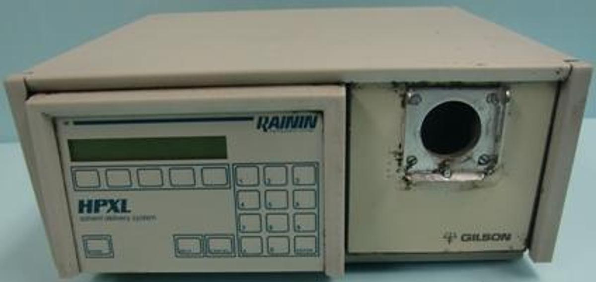 Used GILSON RAININ INSTRUMENTS CO. INC. HPXL SOLVENT DELIVERY SYSTEM 100-115V FUSE 2A 50-60 HZ 120 VA 220-240V FUSE 1A 50-60 HZ 120 VA