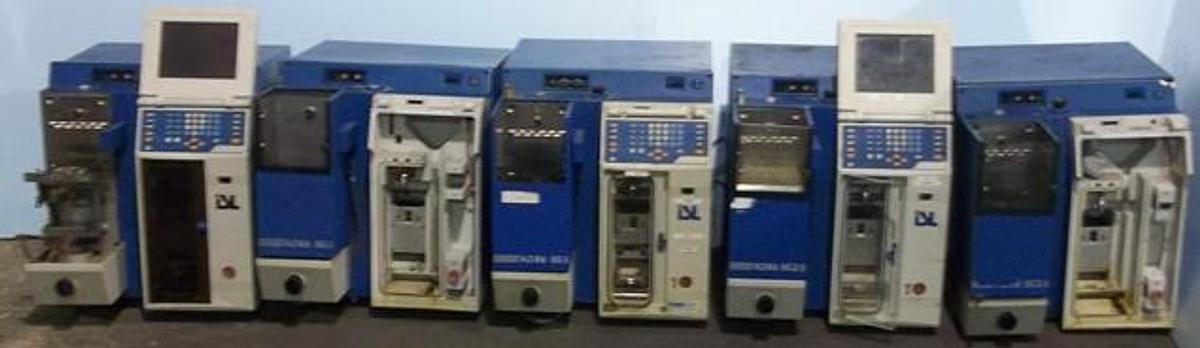 Used QTY. 5. ISL NOW PAC AD86 5G2 AND 5G AUTOMATIC DISTILLATION ANALYZERS. MODEL: V23402
