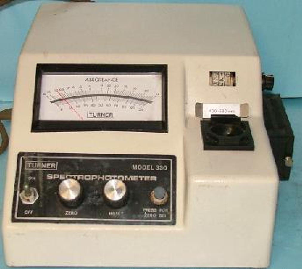 Used QTY. 1. TURNER MODEL 330 SPECTROPHOTOMETER