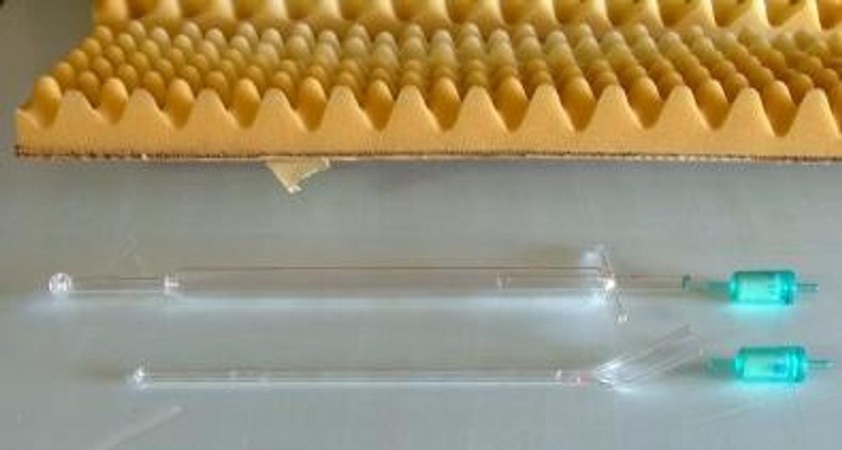 Used ANTEK COMBUSTION PYRO TUBE SPECIALTY GLASSWARE 2 PIECES WITH BALSTON DFU GRADE DQ FILTER TUBES