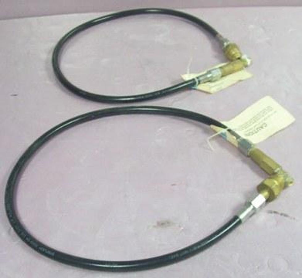 Used QTY. 2. PFS HOSE 44 INCH LENGTH ¼ INCH W.P. 3000 PSIG MAX.