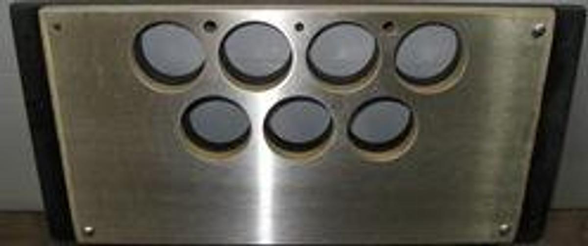 Used CANNON VISCOSITY BATH TOP TUBE HOLDER PART 17" X 8 1/8" X 1 1/16" TOP FOR VISCOSITY BATH