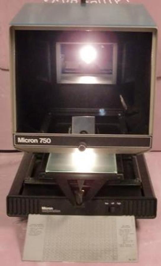 Used MICRON CORPORATION MICRON 750 MICRO FICHE READER UL LIST# 371X
