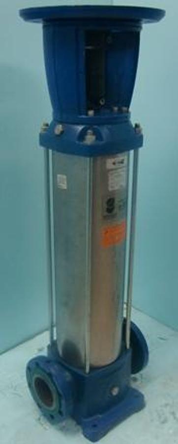 Used GOULDS WATER TECHNOLOGY XYLEM INC. E-SV VERTICAL MULTISTAGE CENTRIFUGAL PUMP CATALOG NO. 489/90G/4C62