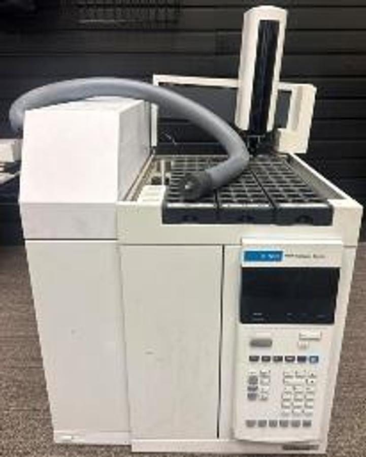 Used AGILENT TECHNOLOGIES 7697A G4557A HEADSPACE SAMPLER WITH TRAY 108 POS. REQUEST VIDEO VIA EMAIL.