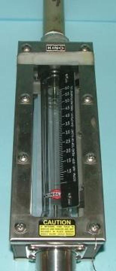 Used QTY. 1. KING INST CO SCFM-AIR-STP MODEL #761221051A SERIAL# 123311-090226-001 MAX TEMP 200 DEG F 93 DEG C 200PSI MAX PRESSURE 1379KPA FLOW METER.