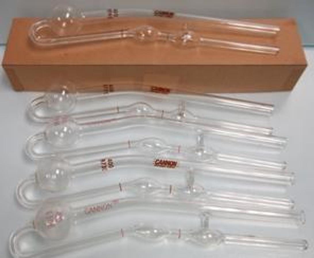 Used QTY. 3. CANNON FISHERBRAND VISCOMETER TUBES