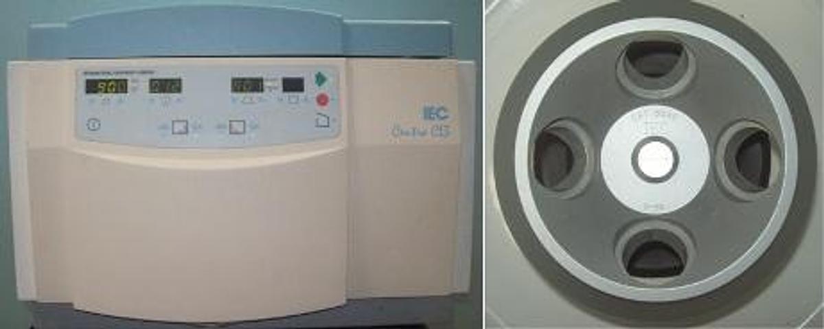 Used QTY. 1. INTERNATIONAL EQUIPMENT COMPANY IEC CENTRA CL3 CENTRIFUGE