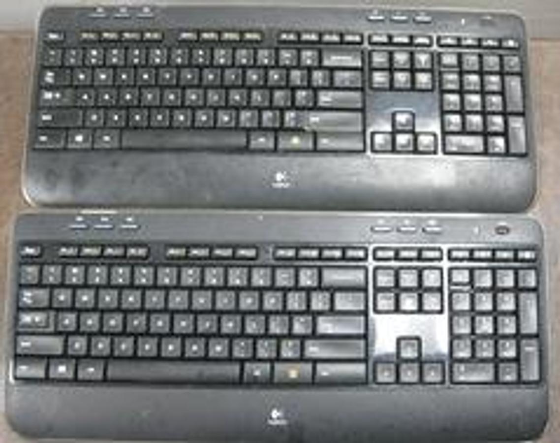 Used QTY. 2. LOGITECH WIRELES COMPUTER KEYBOARD