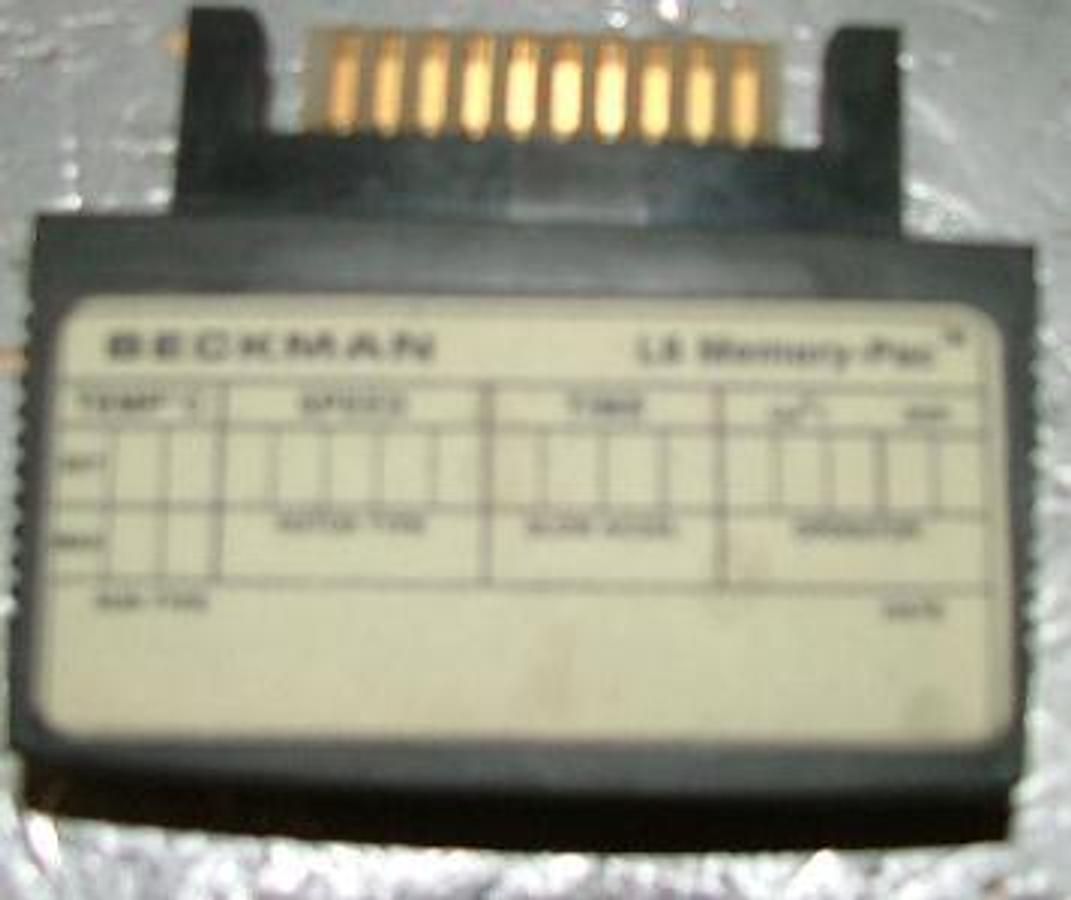 Used QTY. 1. BECKMAN L8 MEMORY PAC