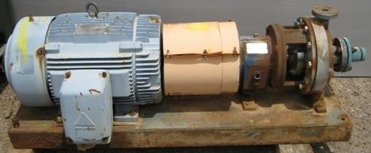 Used QTY. 1. GRISWOLD 2 X 1 X 10 SS PUMP SKID MOUNTED WITH 40 HP ELECTRIC MOTOR. WITH WITH STAINLESS STEEL MECHANICAL SEALS. GRISWOLD PART OF PUMP SOLUTIONS GROUP A DOVER COMPANY