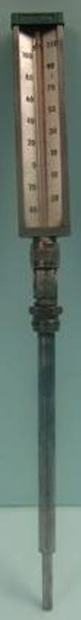 Used JAY CINCINNATI MERCURY THERMOMETER READING -35 TO 110 DEG. F. -40 TO 110.