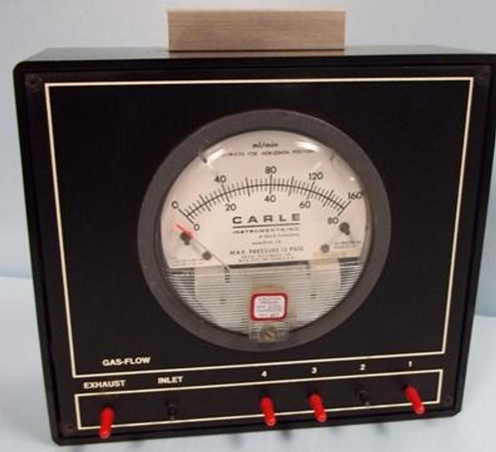 Used QTY. 1. CARLE INSTRUMENTS GAS FLOW METER