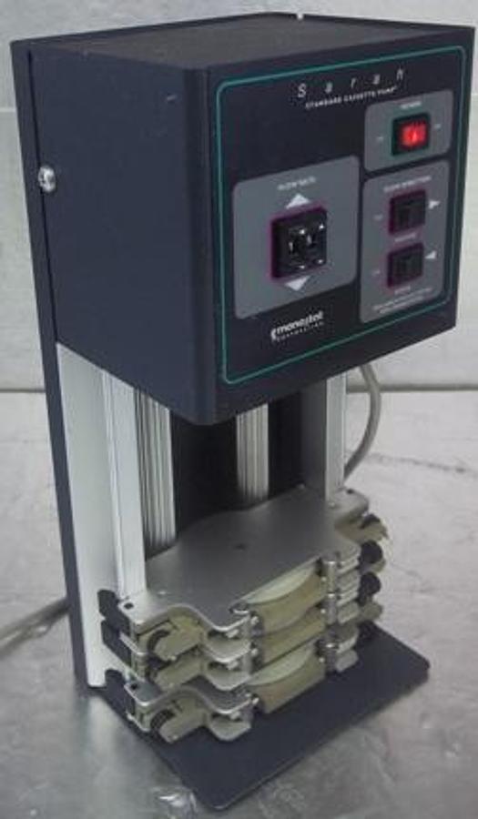 Used QTY. 1. MANOSTAT CORPORATION SARAH STANDARD CASSETTE PUMP. CAT: 72-500-000