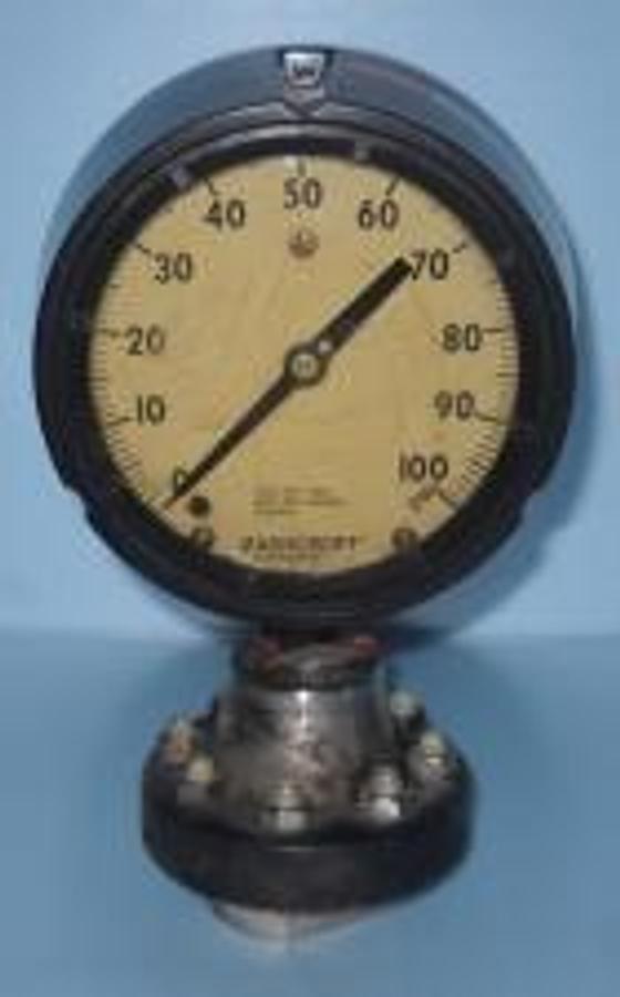 Used ASHCROFT DURA GAUGE DIAPHRAGM GAUGE 0-100 PSI AISI 316 SOCKET