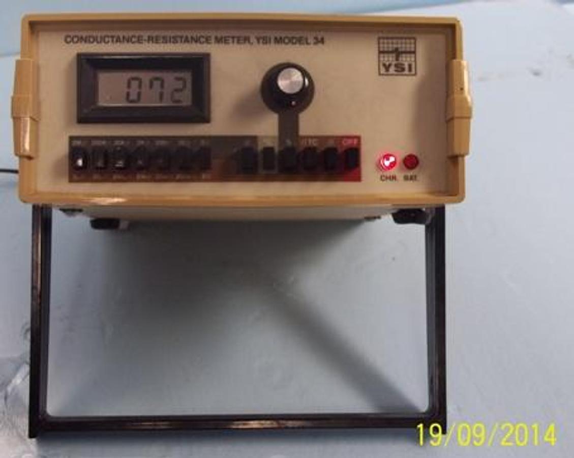 Used QTY. 1. YSI CONDUCTANCE-RESISTANCE METER MODEL: 34
