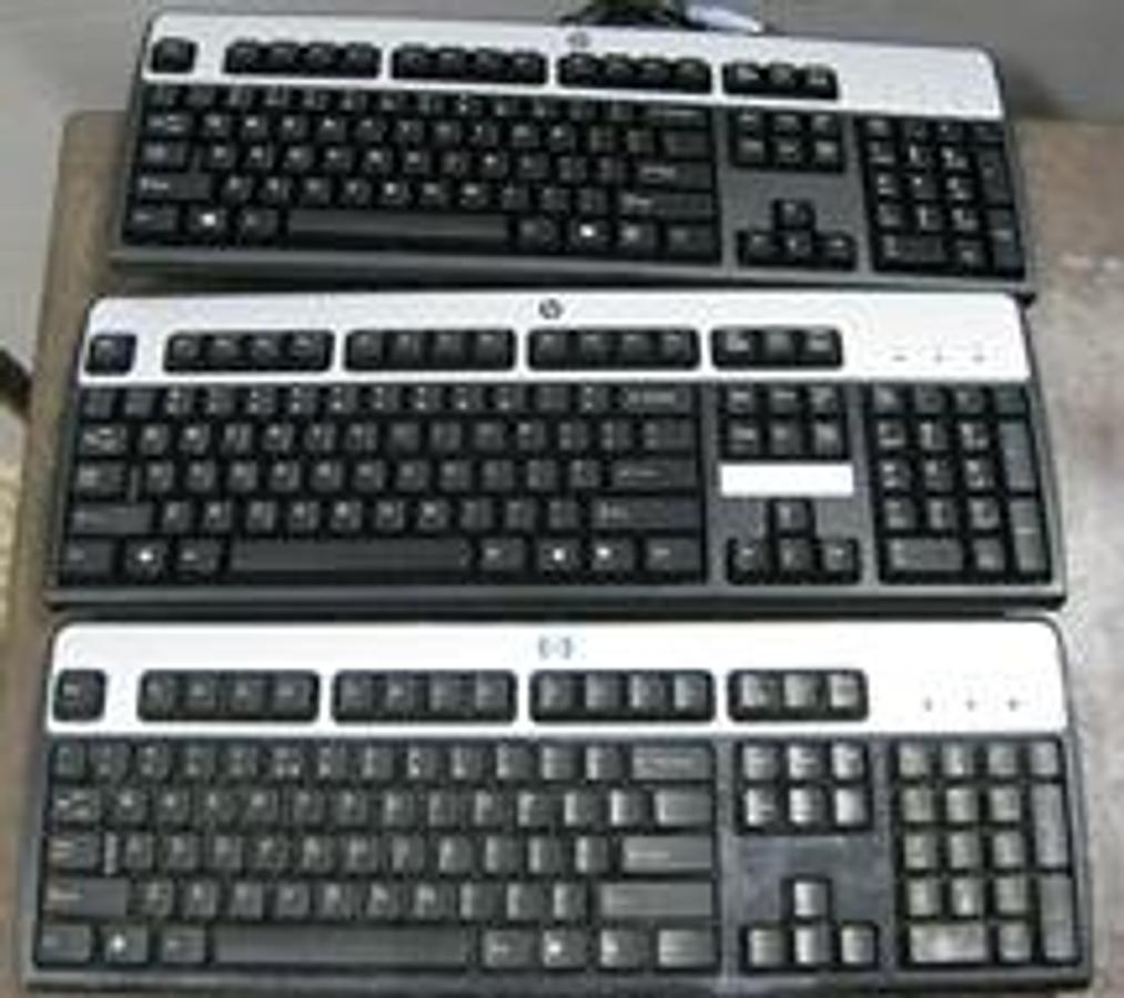 Used QTY. 3. HP COMPUTER KEYBOARD