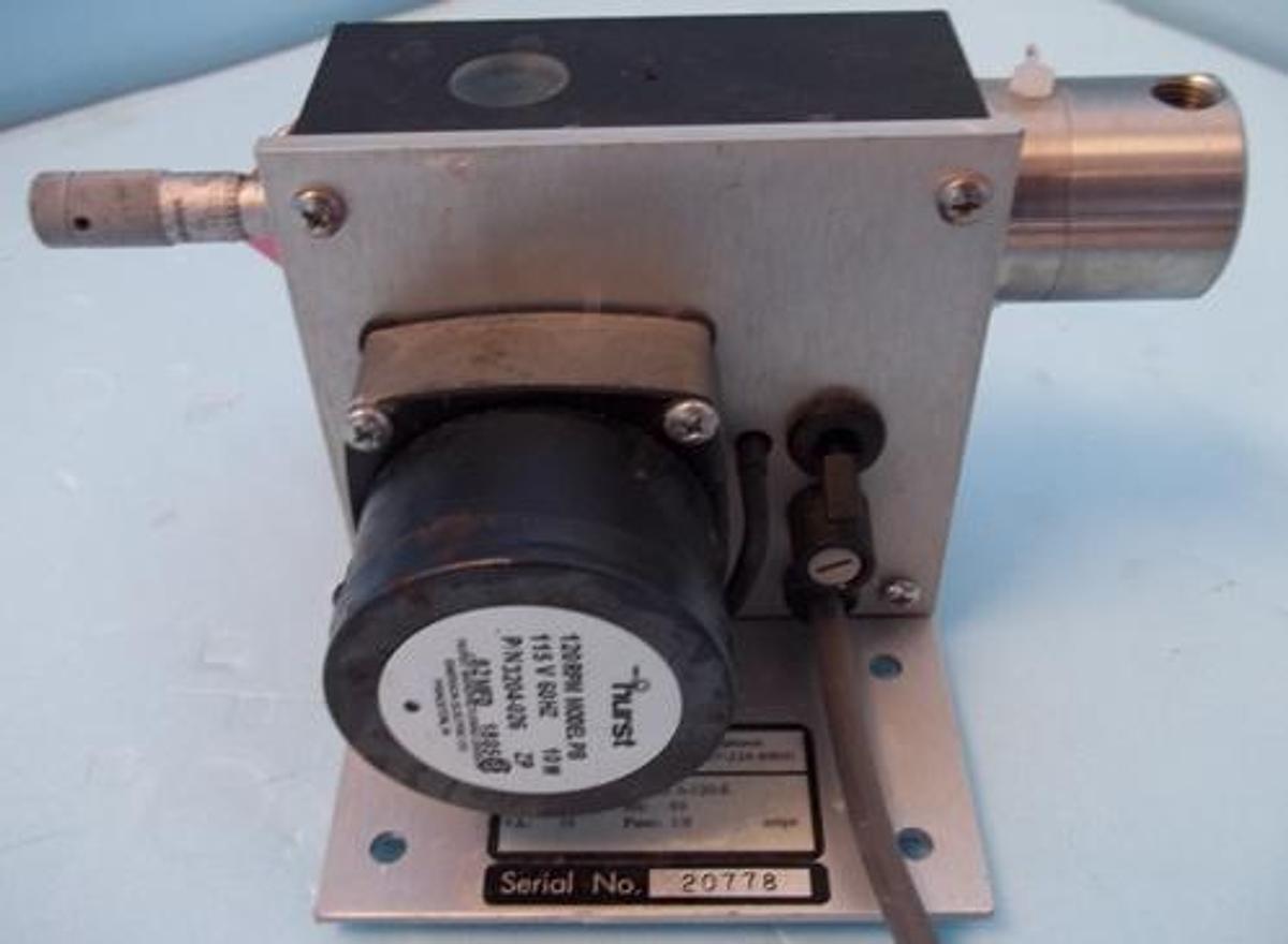 Used QTY. 1. ELDEX LABORATORIES HIGH PRESSURE LIQUID METERING PUMP MODEL: 1384-A-120-S
