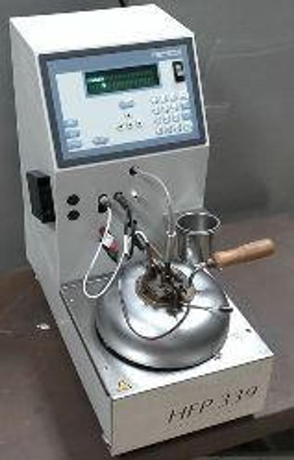 Used WALTER HERZOG GMBH HFP 339 PENSKY MARTENS CLOSED CUP FLASH POINT TESTER