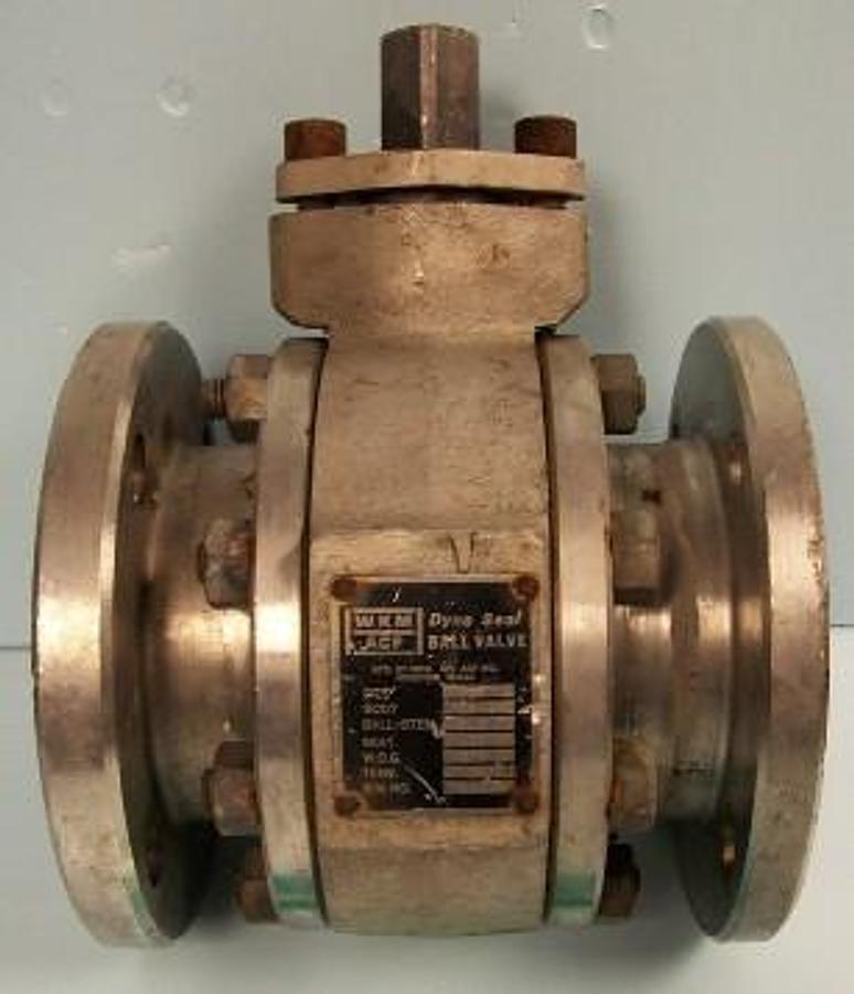 Used QTY. 1. WKM ACF DYNA SEAL 3" STAINLESS STEEL FULL PORT BALL VALVE. SIZE: 3"