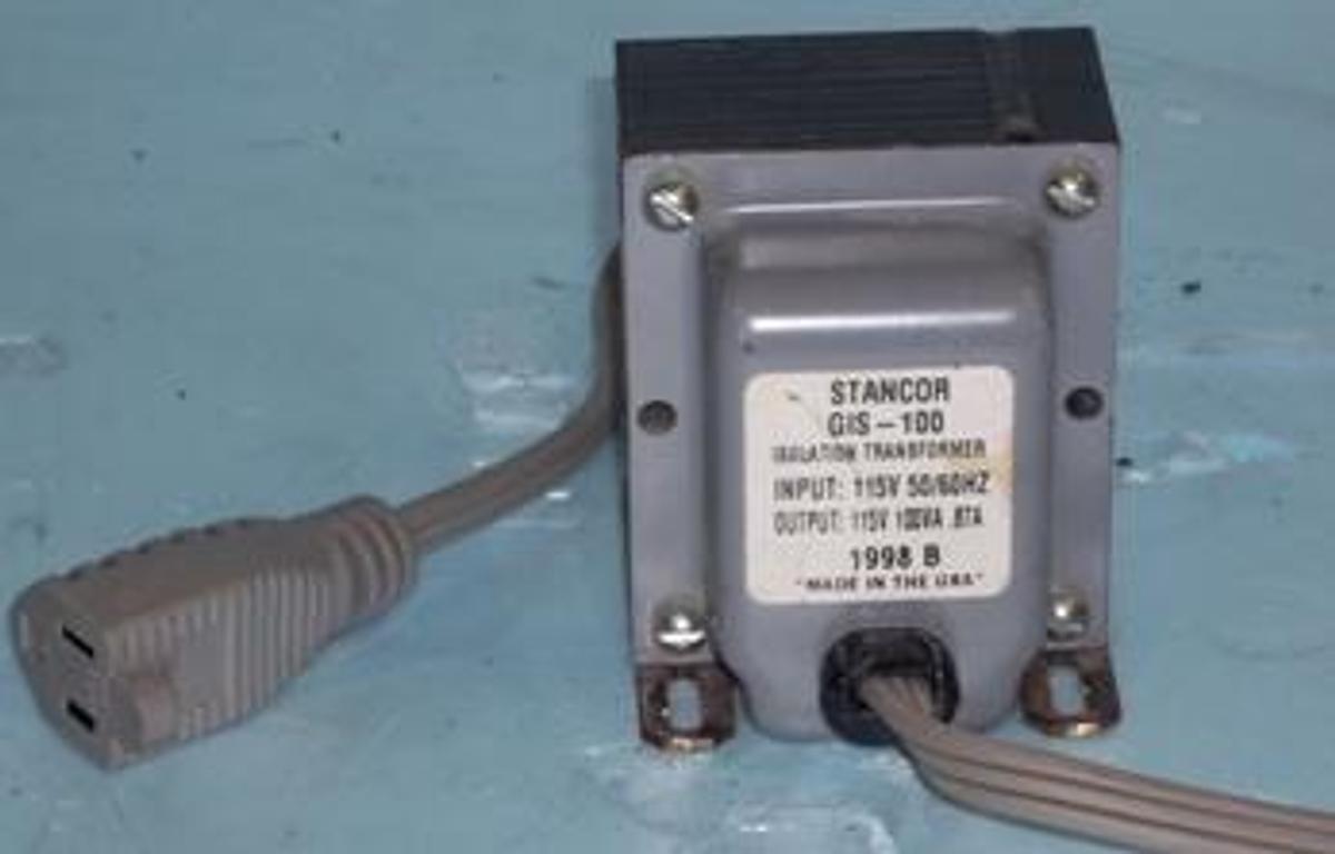Used STANCOR ISOLATION TRANSFORMER INPUT 115V 50/60HZ OUTPUT 115V 100VA 0.87A MODEL GIS-100