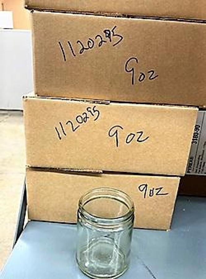 Used QTY. 23. CASES 9 OZ JARS (12/CASE).