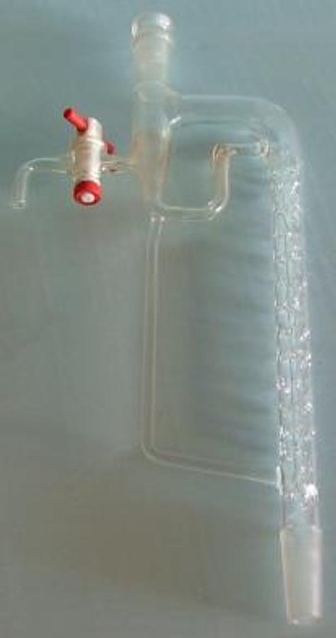 Used QTY. 1. PYREX CONDENSING APPARATUS TS 19/38 WITH STOPCOCK