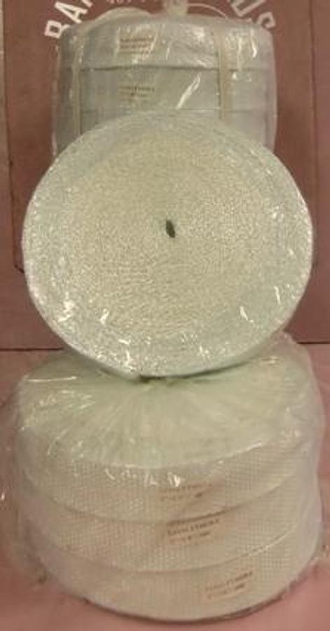 Used LEWCO SPECIALTY PRODUCTS INC. FIBERGLASS INSULATION WRAP PT. NO. FT6O20-1 2" X 1/8" X 100 FT. ROLLS NEW CONDITION IN ORIGINAL PACKAGING.