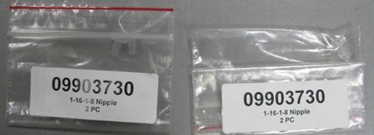 Used PERKIN ELMER 1-16-1-8 NIPPLE