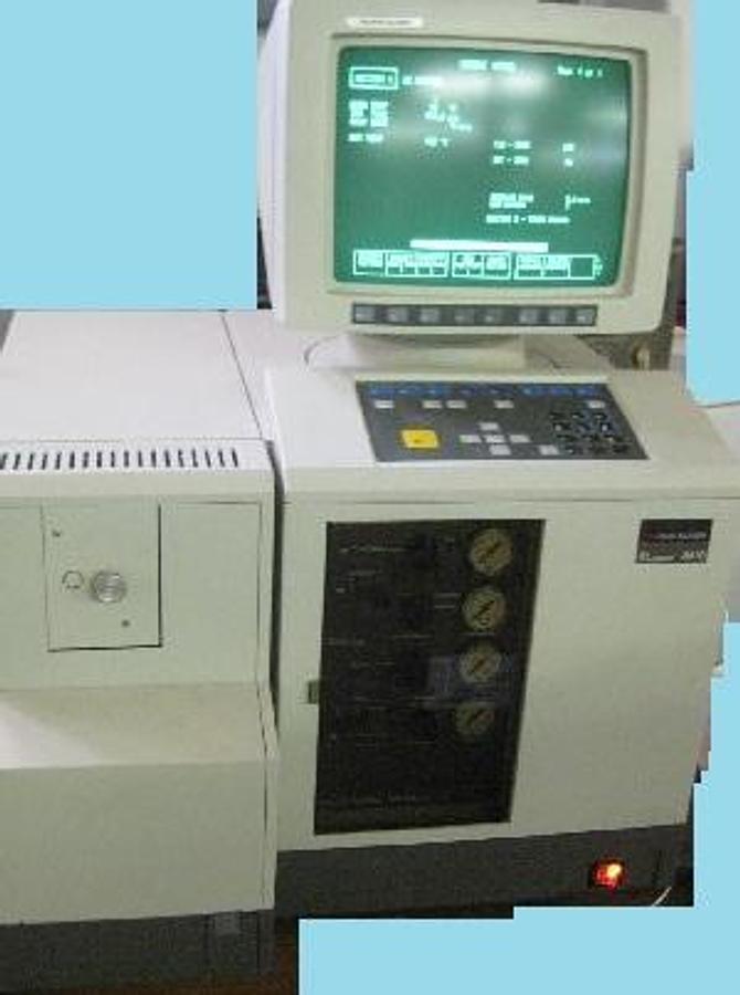Used PERKIN ELMER MODEL 8410 GAS CHROMATOGRAPH CONTROL NO. 090949003079