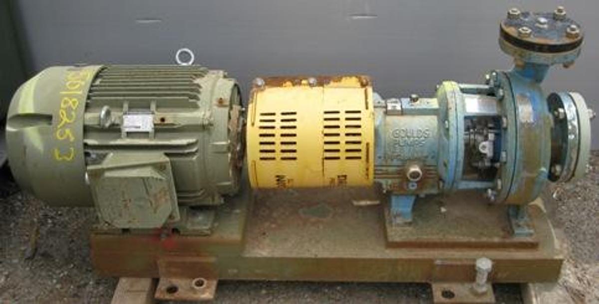 Used QTY. 1. GOULDS 3 X 4 X 10 CENTRIFUGAL PUMPS I-FRAME