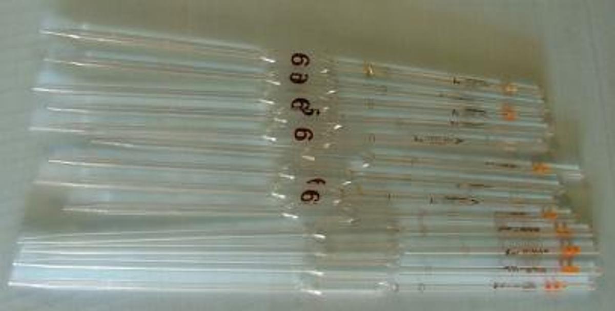 Used GLASS PIPETTES 6ML
