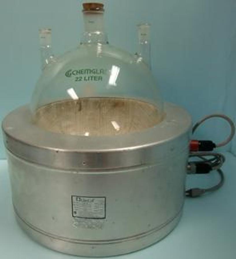 Used CHEMGLASS 22 LITER 4 NECK FLASK 45/50