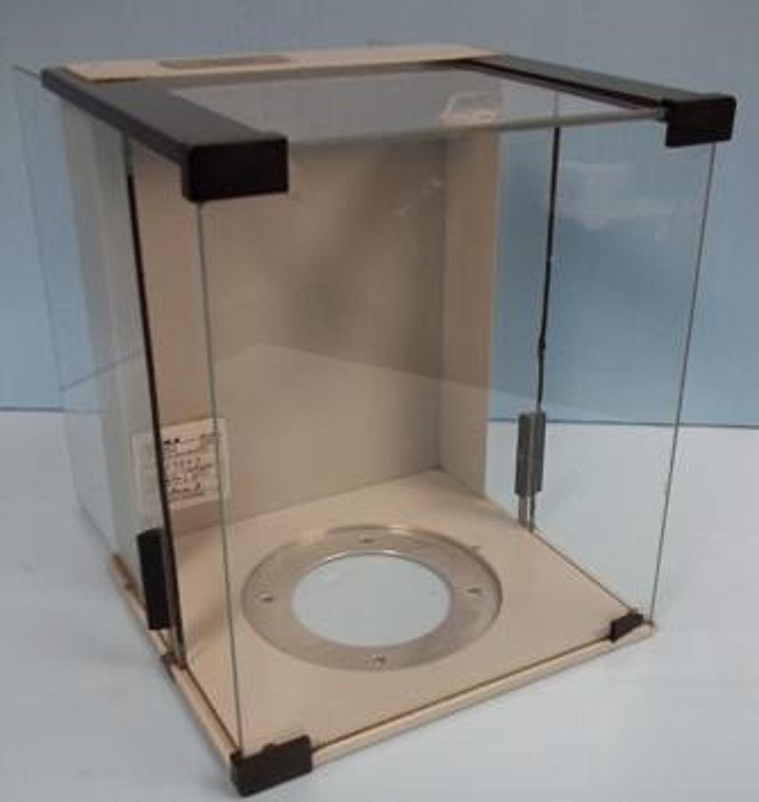 Used BALANCE ENCLOSURE GLASS SLIDING DOORS BOTH SIDES AND TOP 10"X8 1/2"X7 1/2" .